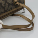 SAINT LAURENT Hand Bag Embossed Leather Gray Auth sw230-7