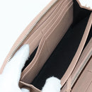 BALENCIAGA Continental Long Wallet Leather Pink Silver 390187 Auth SW2300M-22
