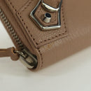 BALENCIAGA Continental Long Wallet Leather Pink Silver 390187 Auth SW2300M-7