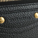 BALENCIAGA Neo Classic Continental Wallet Leather Black Gold 640115 Auth SW2301M-17