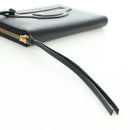 BALENCIAGA Neo Classic Continental Wallet Leather Black Gold 640115 Auth SW2301M-8