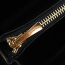 BALENCIAGA Neo Classic Continental Wallet Leather Black Gold 640115 Auth SW2301M-21
