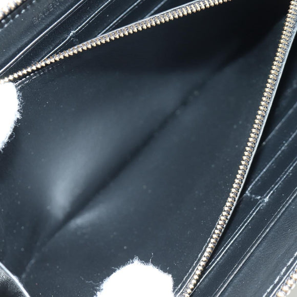 BALENCIAGA Neo Classic Continental Wallet Leather Black Gold 640115 Auth SW2301M