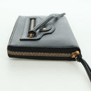 BALENCIAGA Neo Classic Continental Wallet Leather Black Gold 640115 Auth SW2301M-3