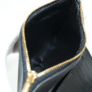BALENCIAGA Trifold Wallet Leather Black Gold 655743 Auth SW2304M-10