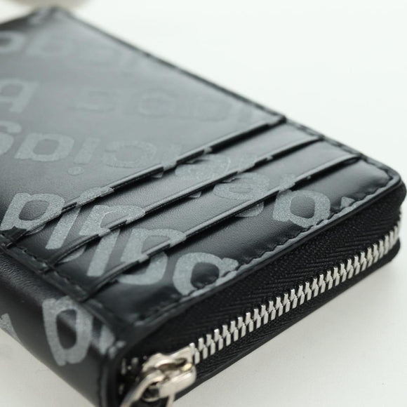 BALENCIAGA Coin Purse Leather Black 616911 Auth SW2306M