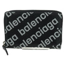 BALENCIAGA Coin Purse Leather Black 616911 Auth SW2306M-13