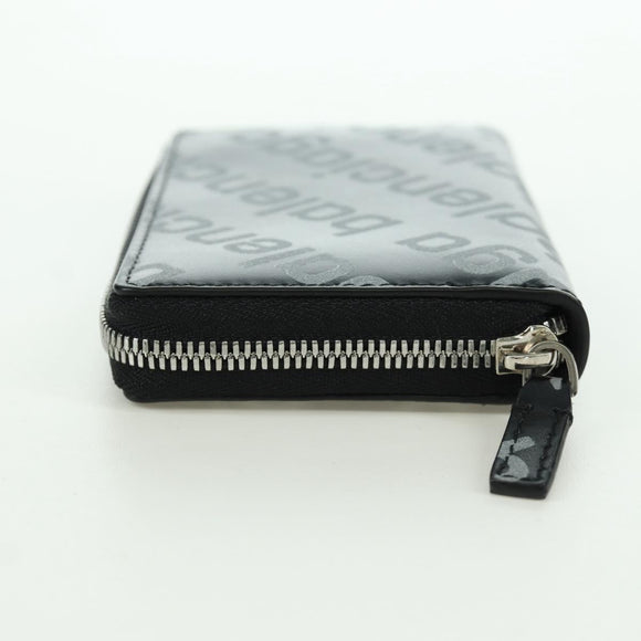BALENCIAGA Coin Purse Leather Black 616911 Auth SW2306M