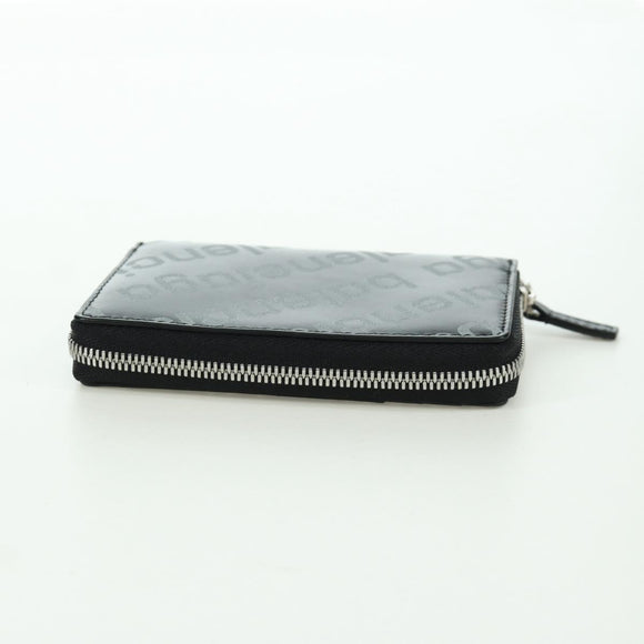 BALENCIAGA Coin Purse Leather Black 616911 Auth SW2306M
