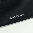 BALENCIAGA Trifold Wallet Leather Silver 593813 Auth SW2307M-22