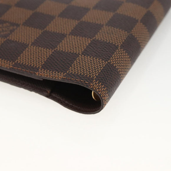 LOUIS VUITTON Damier Ebene Agenda PM Day Planner Cover R20700 LV Auth SW2309A