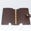 LOUIS VUITTON Damier Ebene Agenda PM Day Planner Cover R20700 LV Auth SW2309A-13