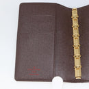LOUIS VUITTON Damier Ebene Agenda PM Day Planner Cover R20700 LV Auth SW2309A-14