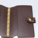 LOUIS VUITTON Damier Ebene Agenda PM Day Planner Cover R20700 LV Auth SW2309A-15