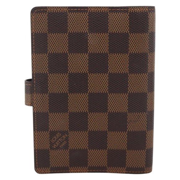 LOUIS VUITTON Damier Ebene Agenda PM Day Planner Cover R20700 LV Auth SW2309A