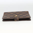 LOUIS VUITTON Damier Ebene Agenda PM Day Planner Cover R20700 LV Auth SW2309A-4