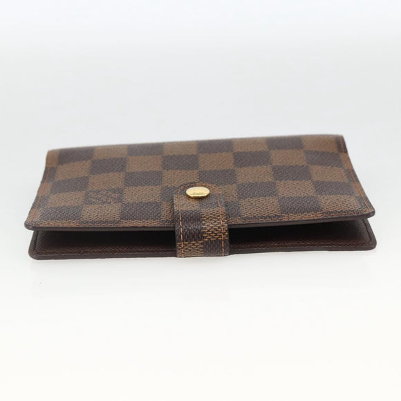 LOUIS VUITTON Damier Ebene Agenda PM Day Planner Cover R20700 LV Auth SW2309A