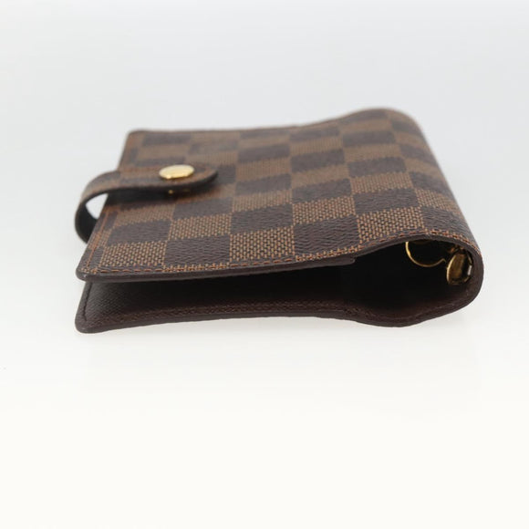 LOUIS VUITTON Damier Ebene Agenda PM Day Planner Cover R20700 LV Auth SW2309A