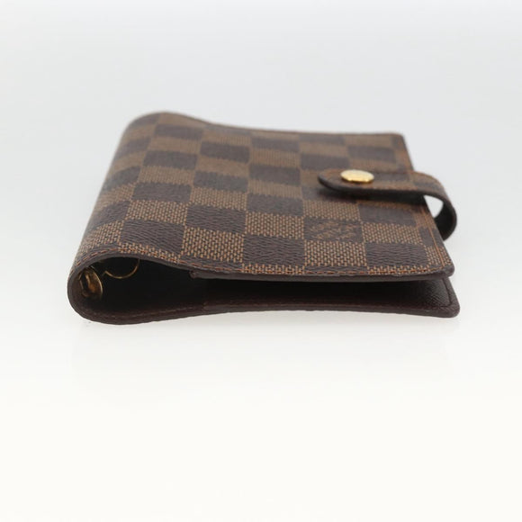 LOUIS VUITTON Damier Ebene Agenda PM Day Planner Cover R20700 LV Auth SW2309A