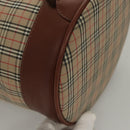 Burberrys Nova Check Shoulder Bag Canvas Beige Auth sw231-9