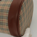 Burberrys Nova Check Shoulder Bag Canvas Beige Auth sw231-15