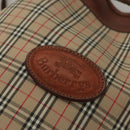 Burberrys Nova Check Shoulder Bag Canvas Beige Auth sw231-10