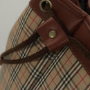Burberrys Nova Check Shoulder Bag Canvas Beige Auth sw231-11