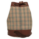 Burberrys Nova Check Shoulder Bag Canvas Beige Auth sw231-2