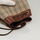 Burberrys Nova Check Shoulder Bag Canvas Beige Auth sw231-6