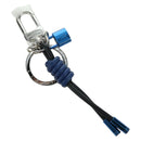 LOUIS VUITTON Porte Cles Knot Lock Charm Leather Blue M61713 LV Auth SW2312M-1