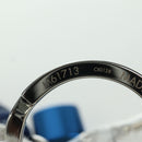 LOUIS VUITTON Porte Cles Knot Lock Charm Leather Blue M61713 LV Auth SW2312M-11
