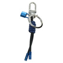 LOUIS VUITTON Porte Cles Knot Lock Charm Leather Blue M61713 LV Auth SW2312M-6