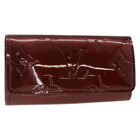 LOUIS VUITTON Vernis Multicles 4 Key Case Rouge Favist M91542 LV Auth SW2314A