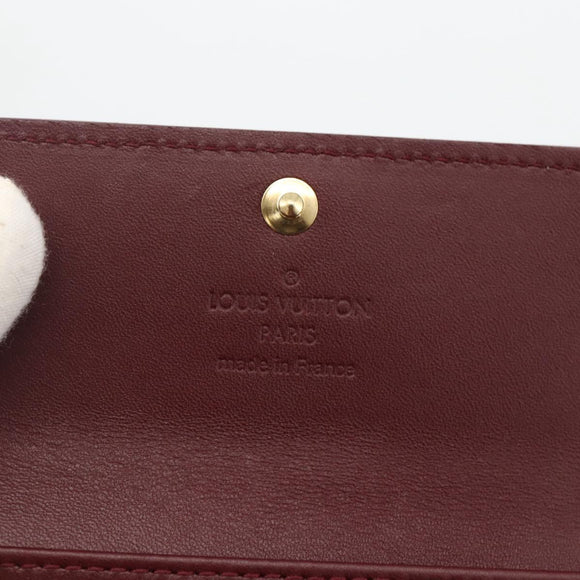 LOUIS VUITTON Vernis Multicles 4 Key Case Rouge Favist M91542 LV Auth SW2314A
