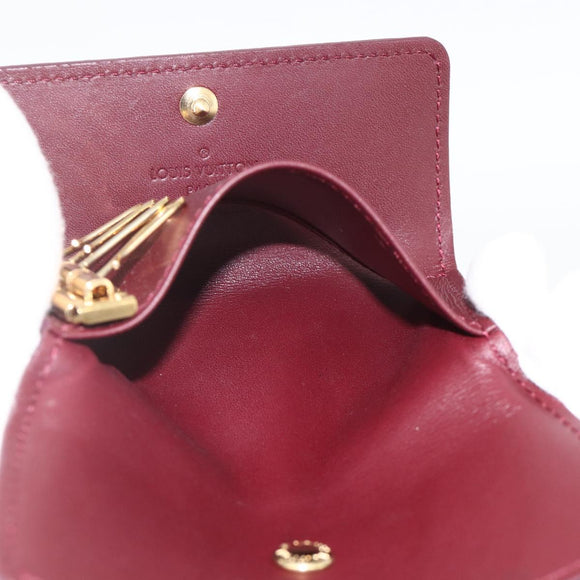 LOUIS VUITTON Vernis Multicles 4 Key Case Rouge Favist M91542 LV Auth SW2314A