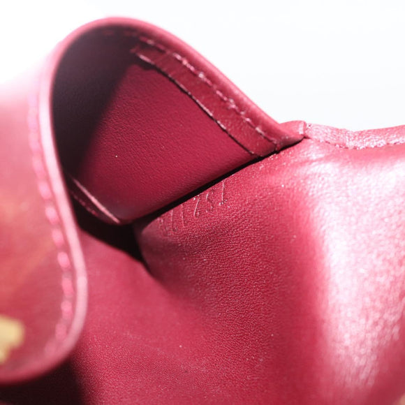 LOUIS VUITTON Vernis Multicles 4 Key Case Rouge Favist M91542 LV Auth SW2314A