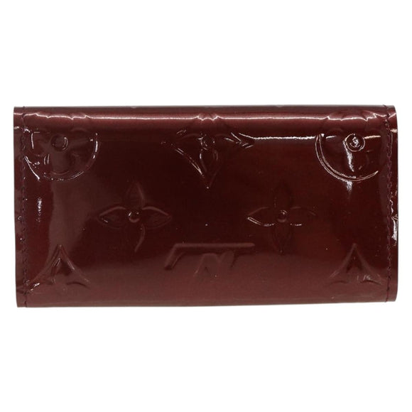LOUIS VUITTON Vernis Multicles 4 Key Case Rouge Favist M91542 LV Auth SW2314A