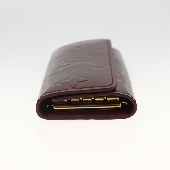 LOUIS VUITTON Vernis Multicles 4 Key Case Rouge Favist M91542 LV Auth SW2314A