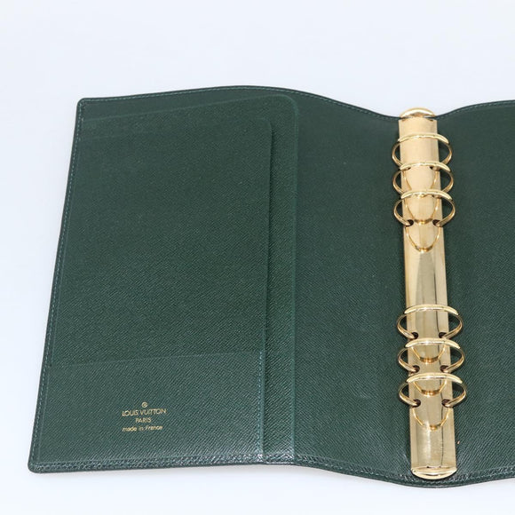 LOUIS VUITTON Taiga Agenda GM Day Planner Cover Epicea R20404 LV Auth SW2317