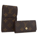 LOUIS VUITTON Monogram Pouch 2 Set LV Auth SW2318-1