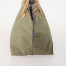 Burberrys Burberry Nova Check Hand Bag Nylon 4 Set Green Gray beige Auth SW2319-10