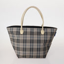 Burberrys Burberry Nova Check Hand Bag Nylon 4 Set Green Gray beige Auth SW2319-2