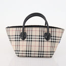 Burberrys Burberry Nova Check Hand Bag Nylon 4 Set Green Gray beige Auth SW2319-20