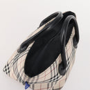 Burberrys Burberry Nova Check Hand Bag Nylon 4 Set Green Gray beige Auth SW2319-23