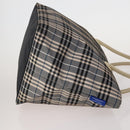 Burberrys Burberry Nova Check Hand Bag Nylon 4 Set Green Gray beige Auth SW2319-4