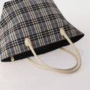 Burberrys Burberry Nova Check Hand Bag Nylon 4 Set Green Gray beige Auth SW2319-5