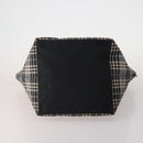 Burberrys Burberry Nova Check Hand Bag Nylon 4 Set Green Gray beige Auth SW2319-6