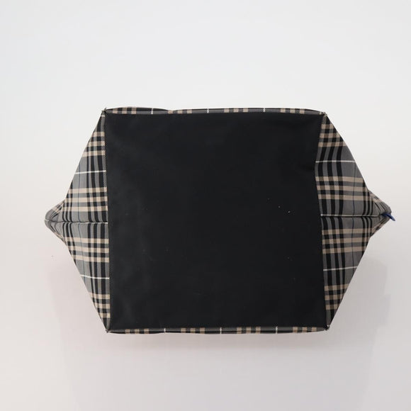 Burberrys Burberry Nova Check Hand Bag Nylon 4 Set Green Gray beige Auth SW2319