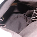 FENDI Zucchino Canvas Hand Bag Beige Gold Auth SW2327A-11