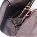 FENDI Zucchino Canvas Hand Bag Beige Gold Auth SW2327A-18